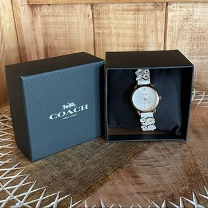 NWT Coach Delancey Tea Rose Watch, 28 mm, in the color Chalk